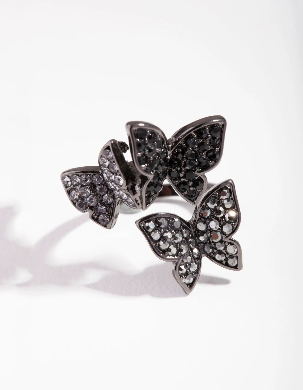 Matte Cluster Butterfly Ring - Image 2