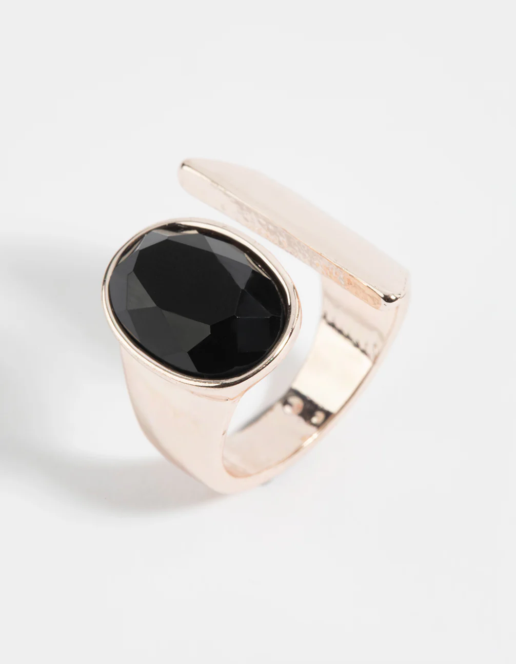 Rose Gold Open Stone Ring - Image 2