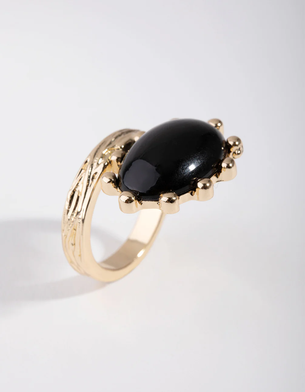 Gold Dome Stone Ring - Image 3