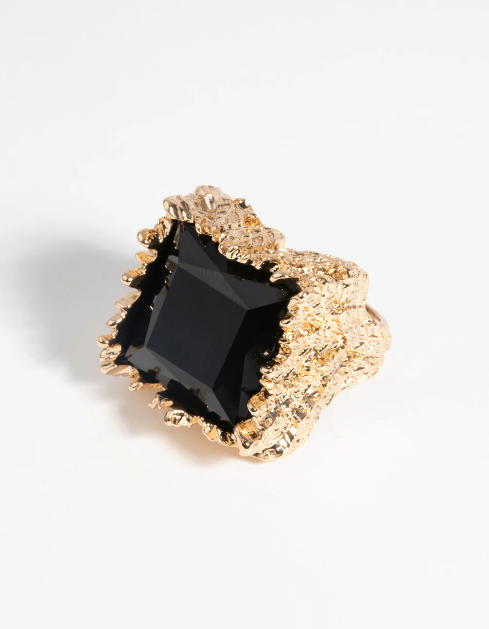 Gold & Black Stone Ring - Image 3