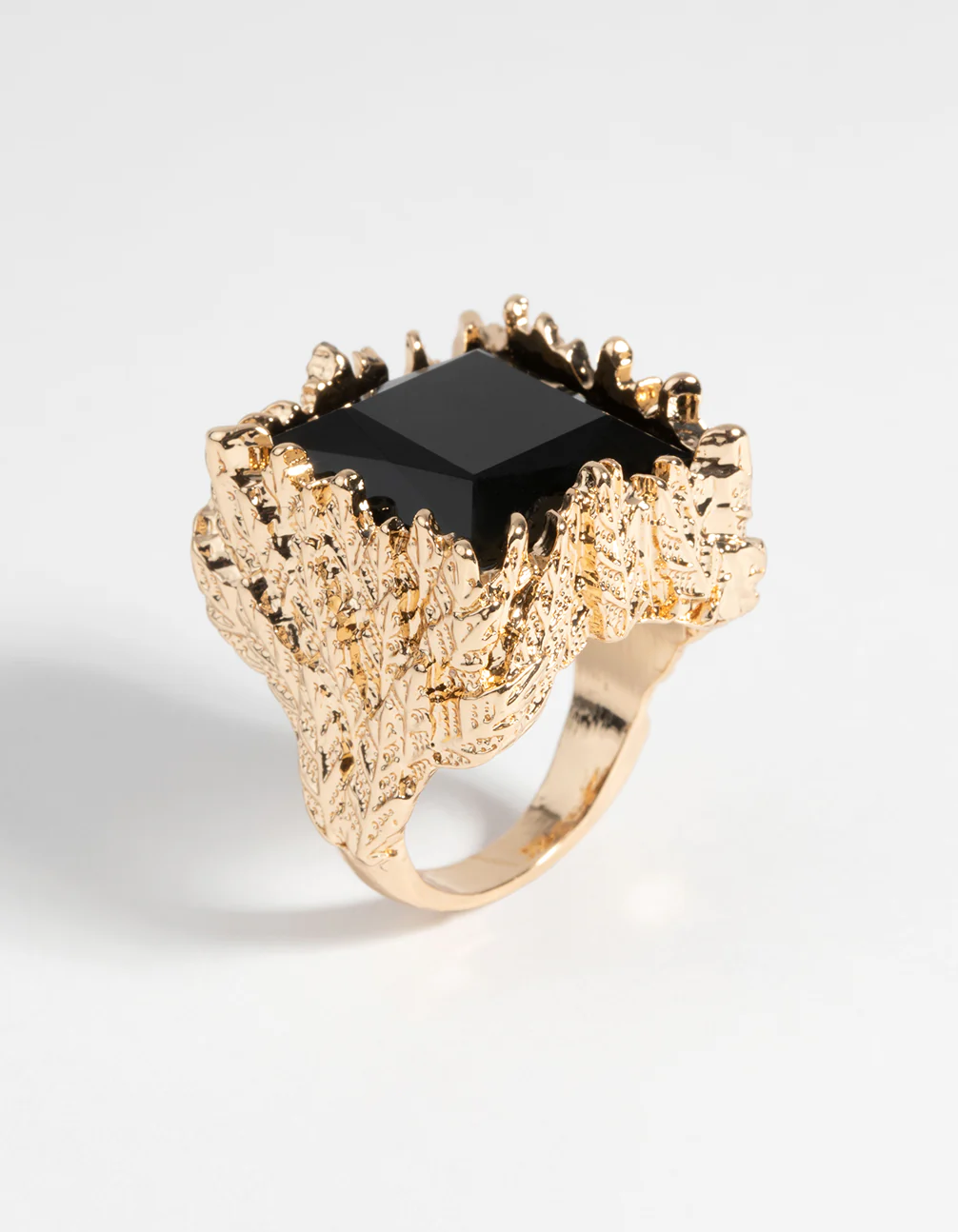 Gold & Black Stone Ring - Image 4