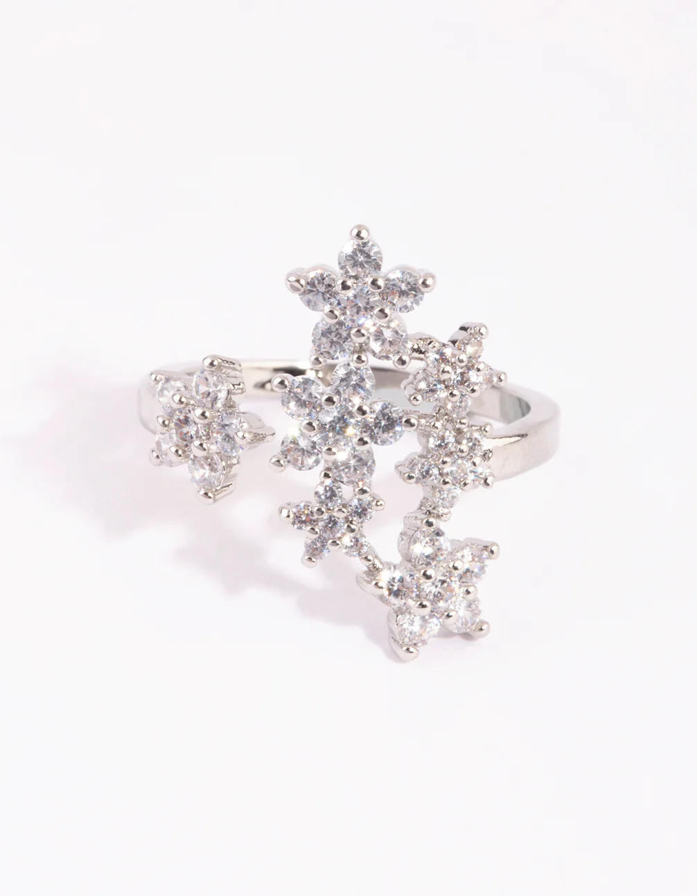 Silver Crystal Star Ring - Image 2