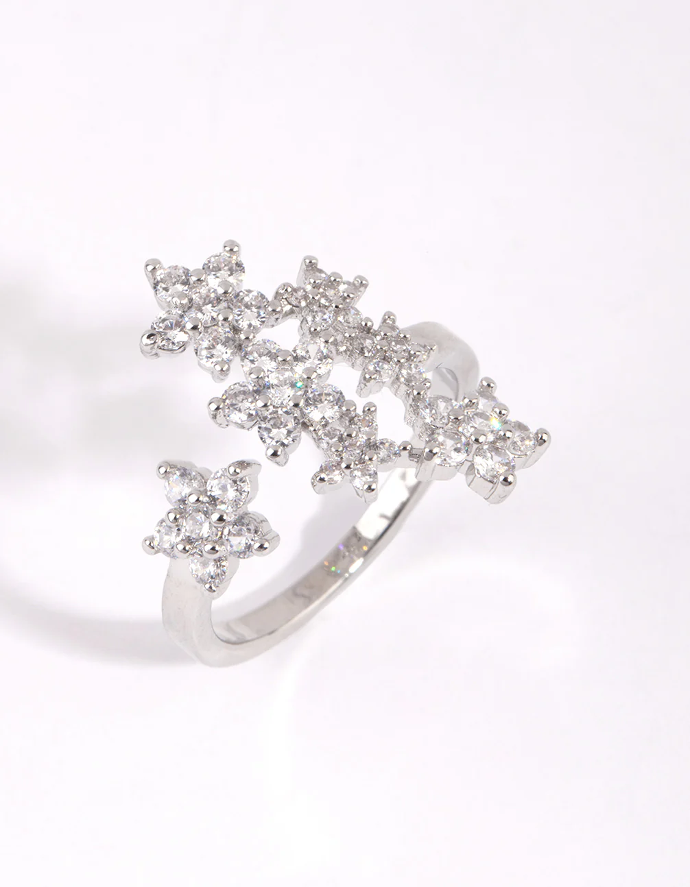 Silver Crystal Star Ring - Image 3