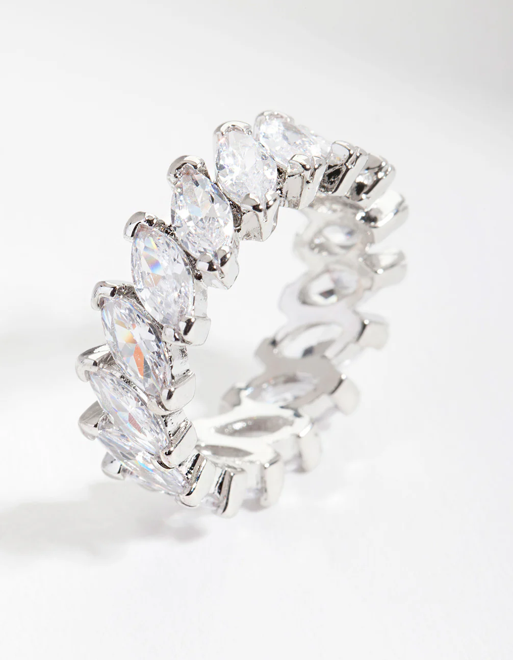 Silver Cubic Zirconia Ring - Image 2