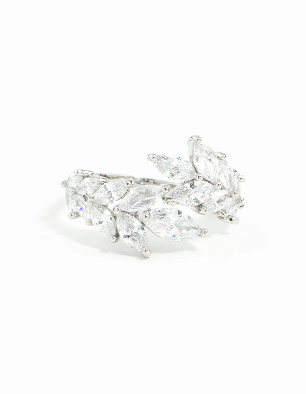 Cubic Zirconia Navette Wrap Ring - Image 3