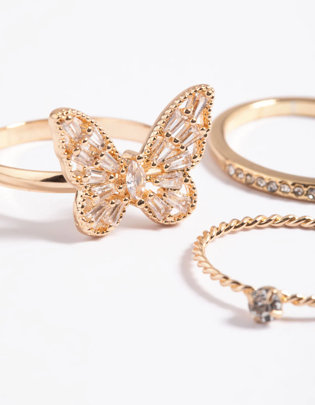Gold Butterfly Ring Pack - Image 2