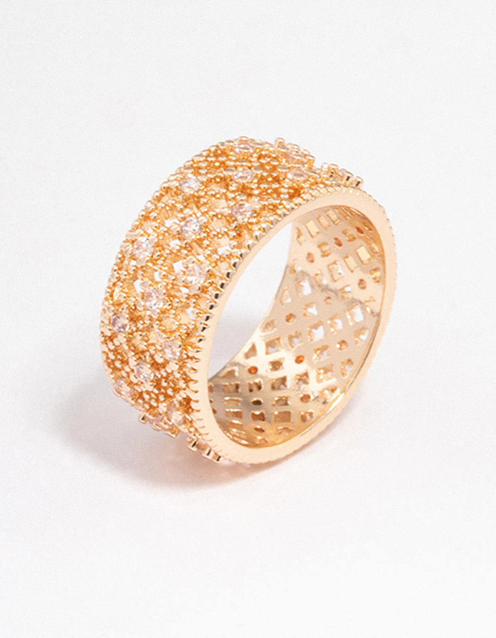 Gold Filigree Band Ring - Image 2