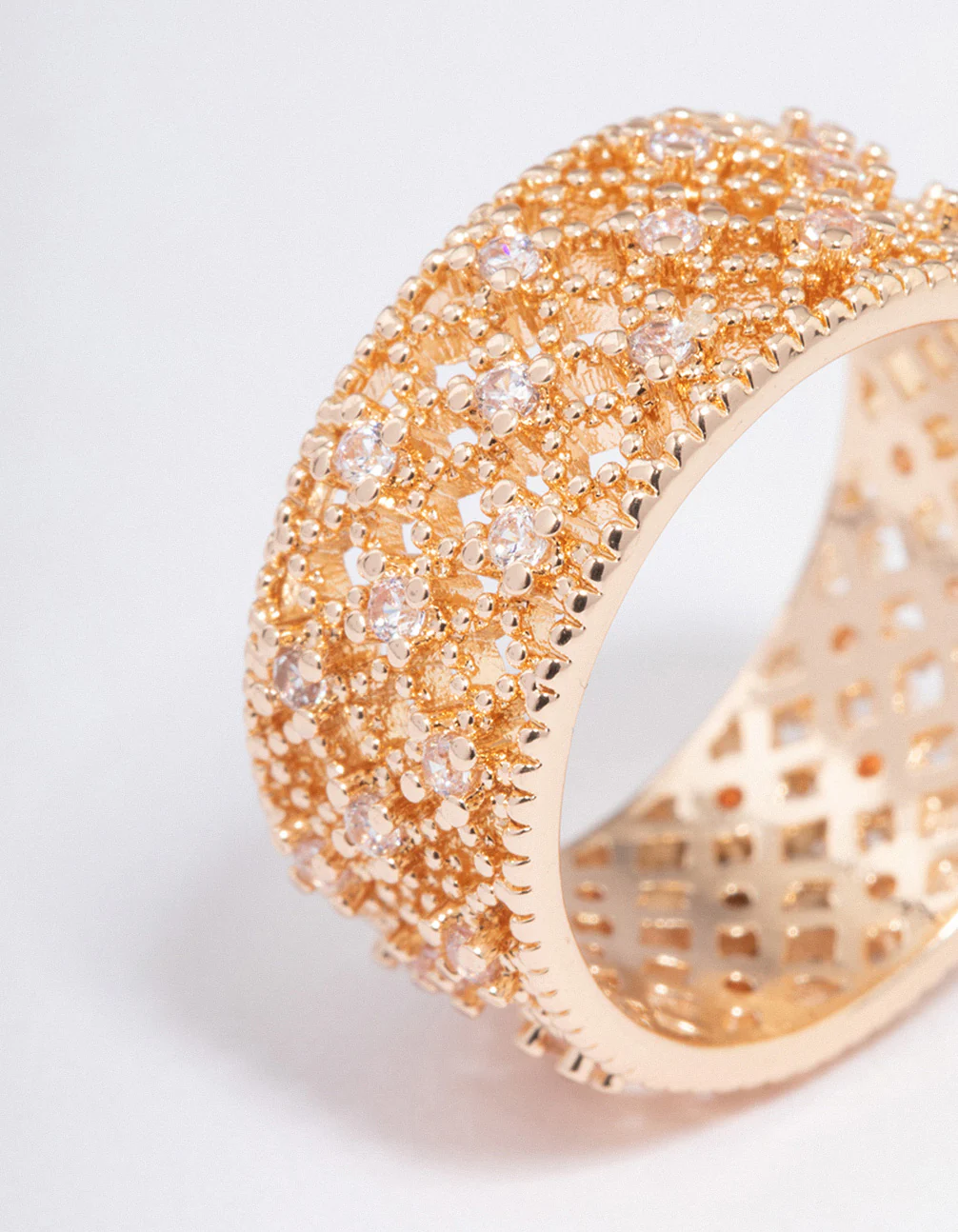 Gold Filigree Band Ring - Image 3