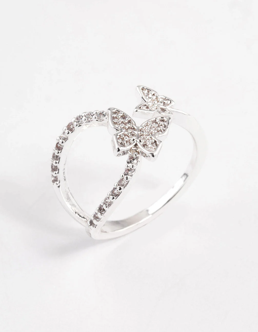 Silver Flying Butterfly Ring - Image 2