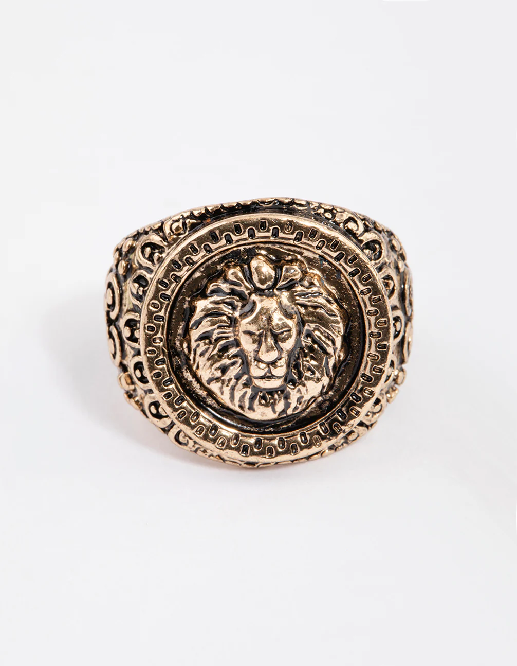 Antique Gold Lion Signet Ring - Image 3