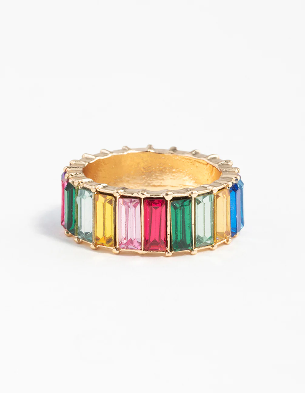 Gold Rainbow Gem Ring - Image 3