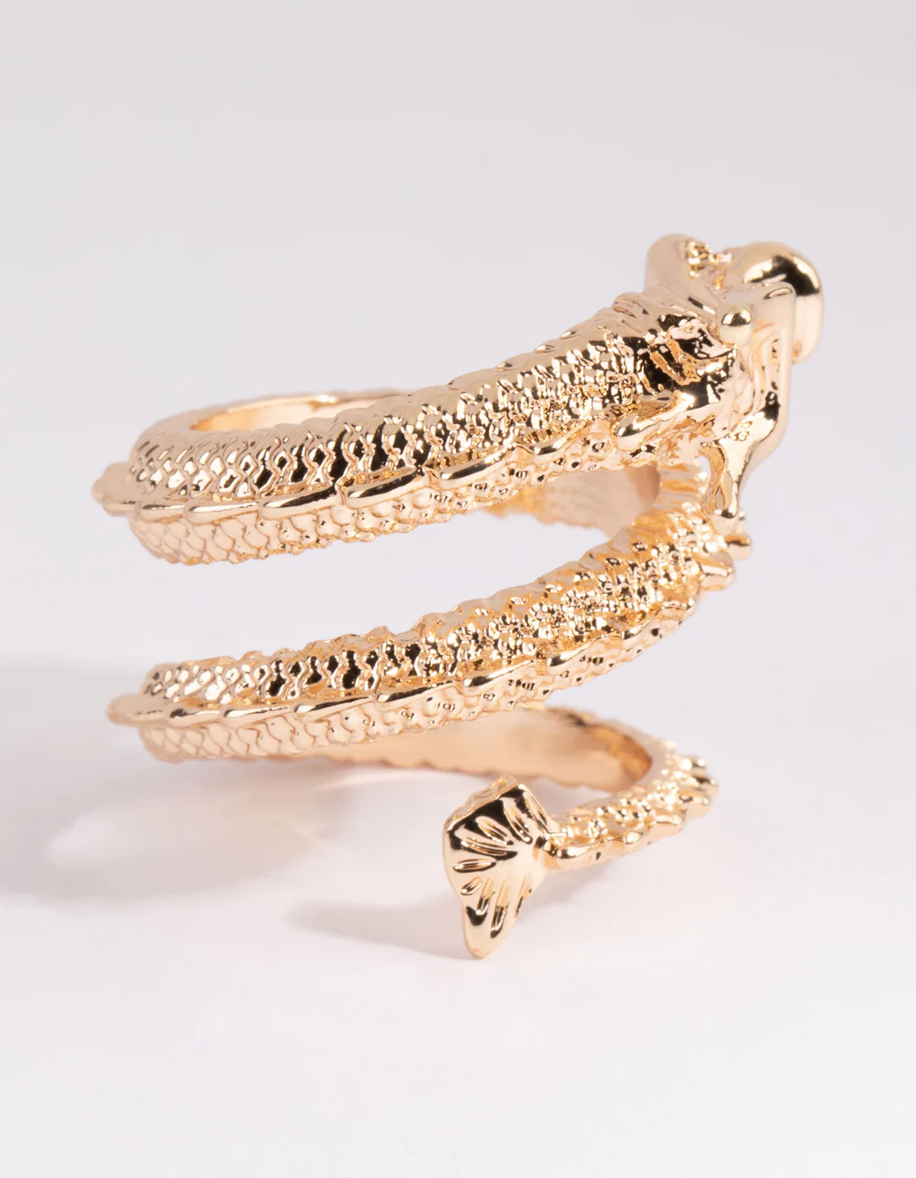 Gold Statement Dragon Ring - Image 2