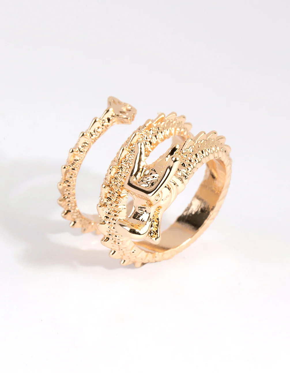 Gold Statement Dragon Ring - Image 3