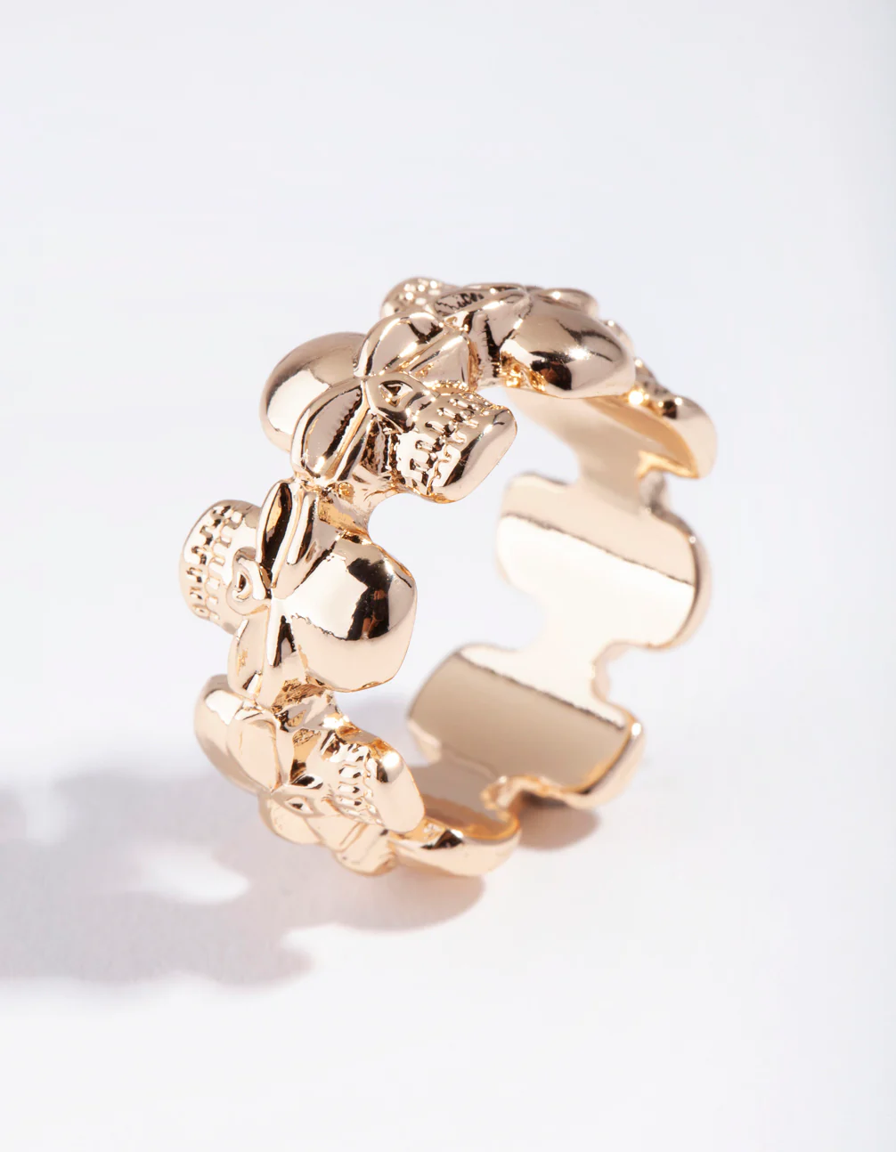 Gold Skull Ring - Image 2