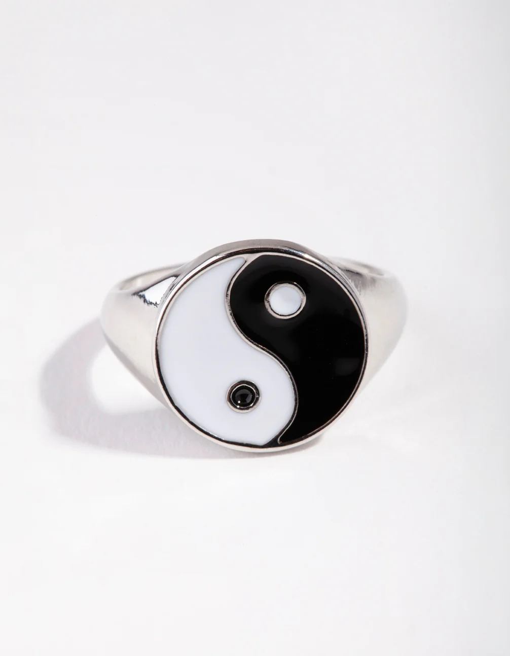 Silver Yin & Yang Signet Ring - Image 2