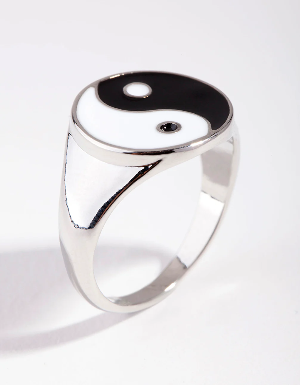 Silver Yin & Yang Signet Ring - Image 3