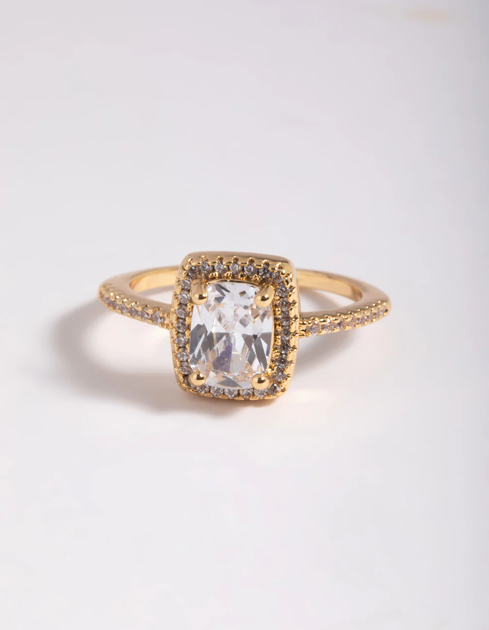 Gold Cubic Zirconia Ring - Image 3