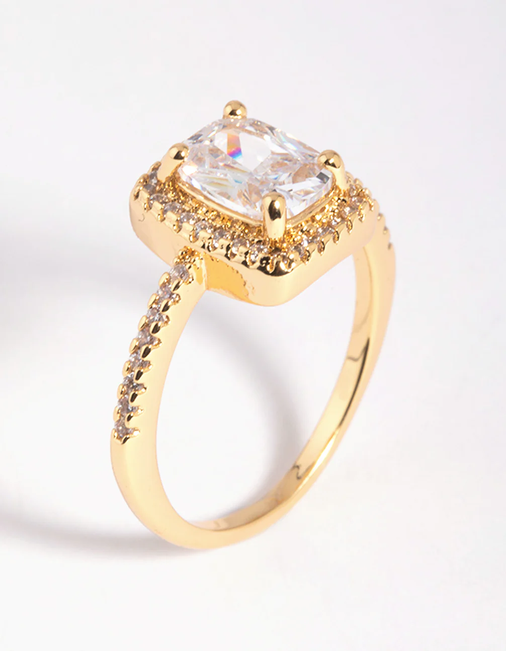 Gold Cubic Zirconia Ring - Image 4