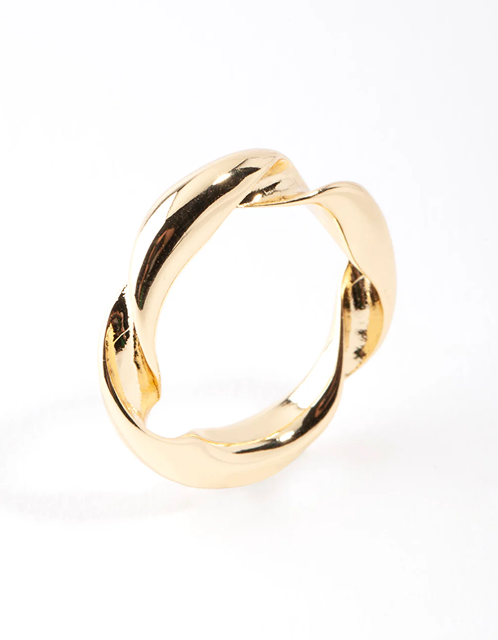 Gold Plated Twist Band Ring - Image 2
