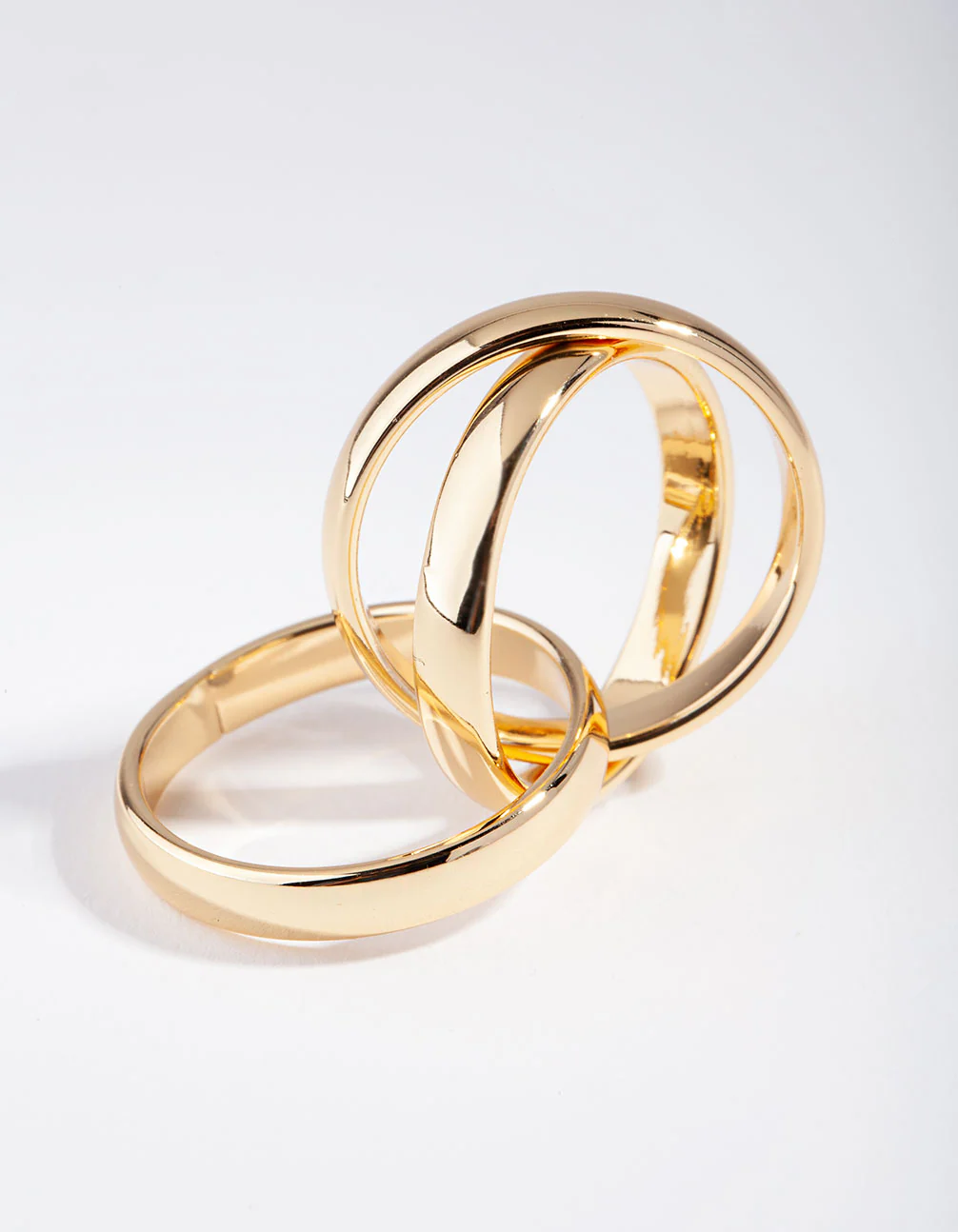 Gold Plated Cross Over Ring - Image 2