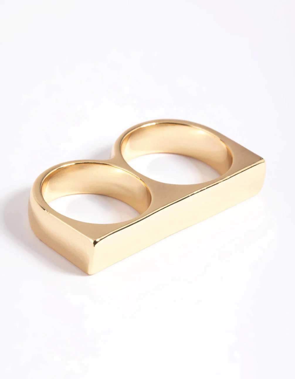 Gold Double Bar Ring - Image 3