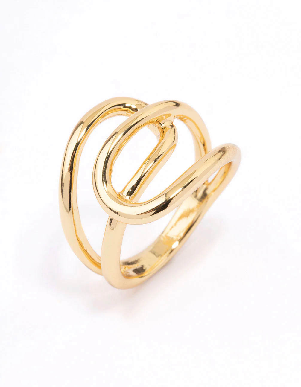 Gold Plated Interlocked Ring - Image 2