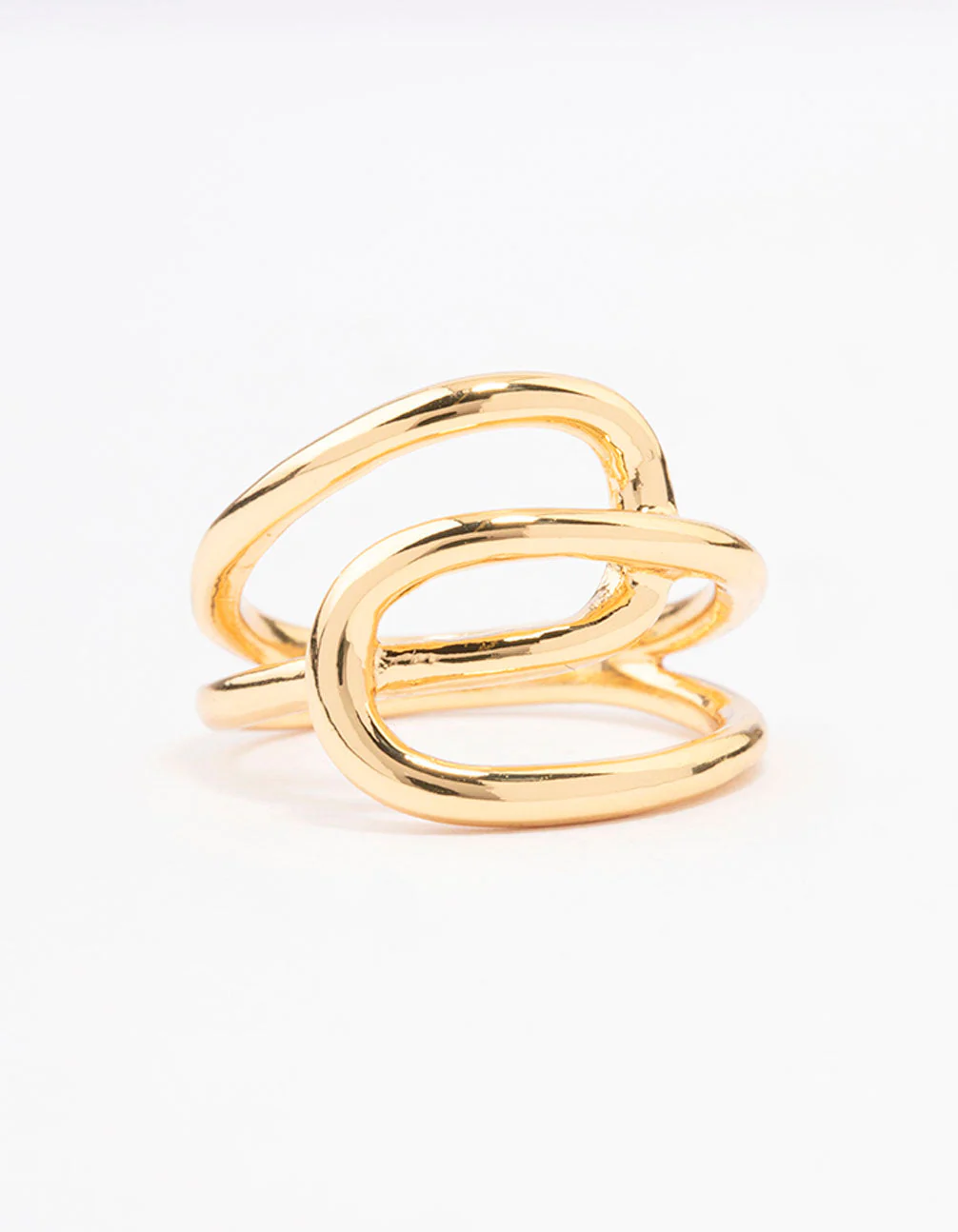 Gold Plated Interlocked Ring - Image 3