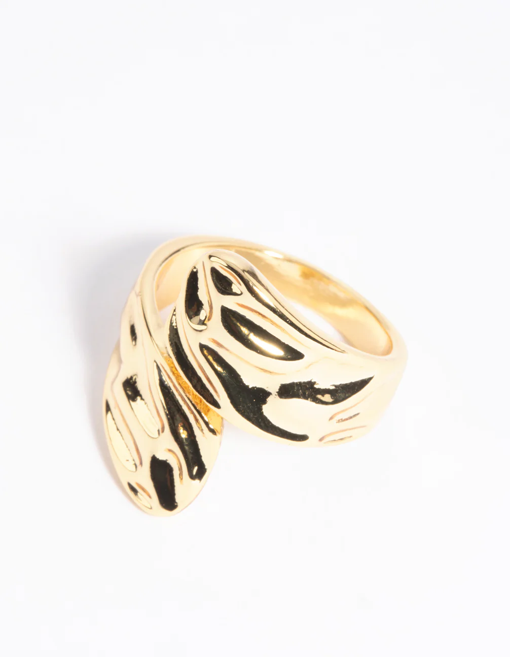 Gold Molten Wrap Ring - Image 3