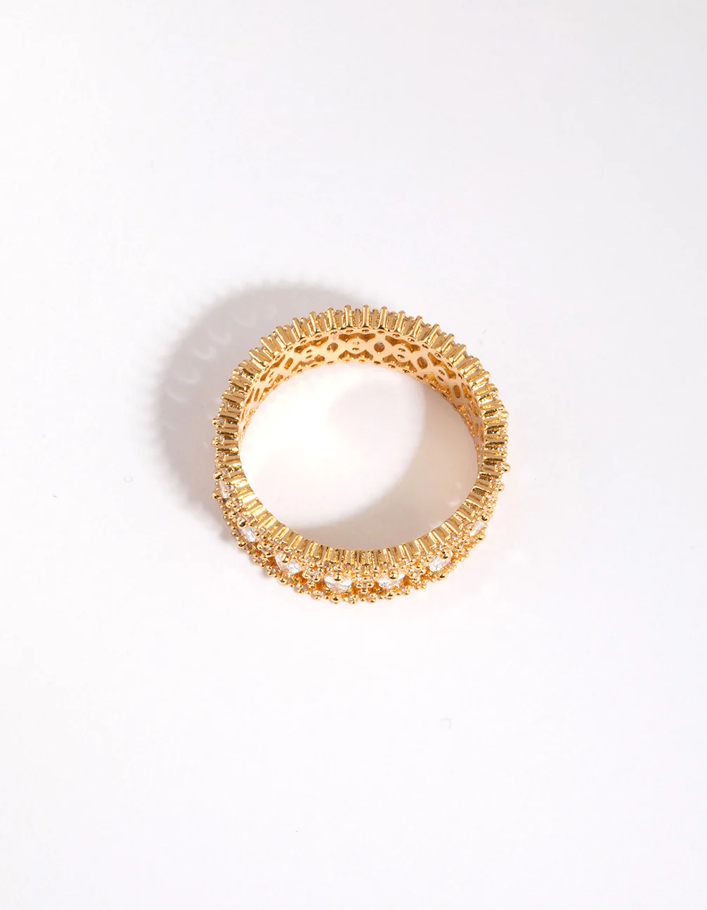 Gold Plated Ring with Cubic Zirconia - Image 3
