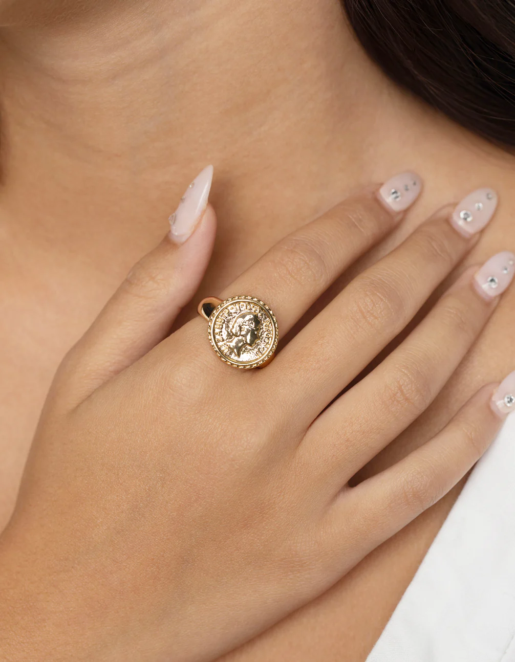 Gold Plated Coin Ring - Image 2