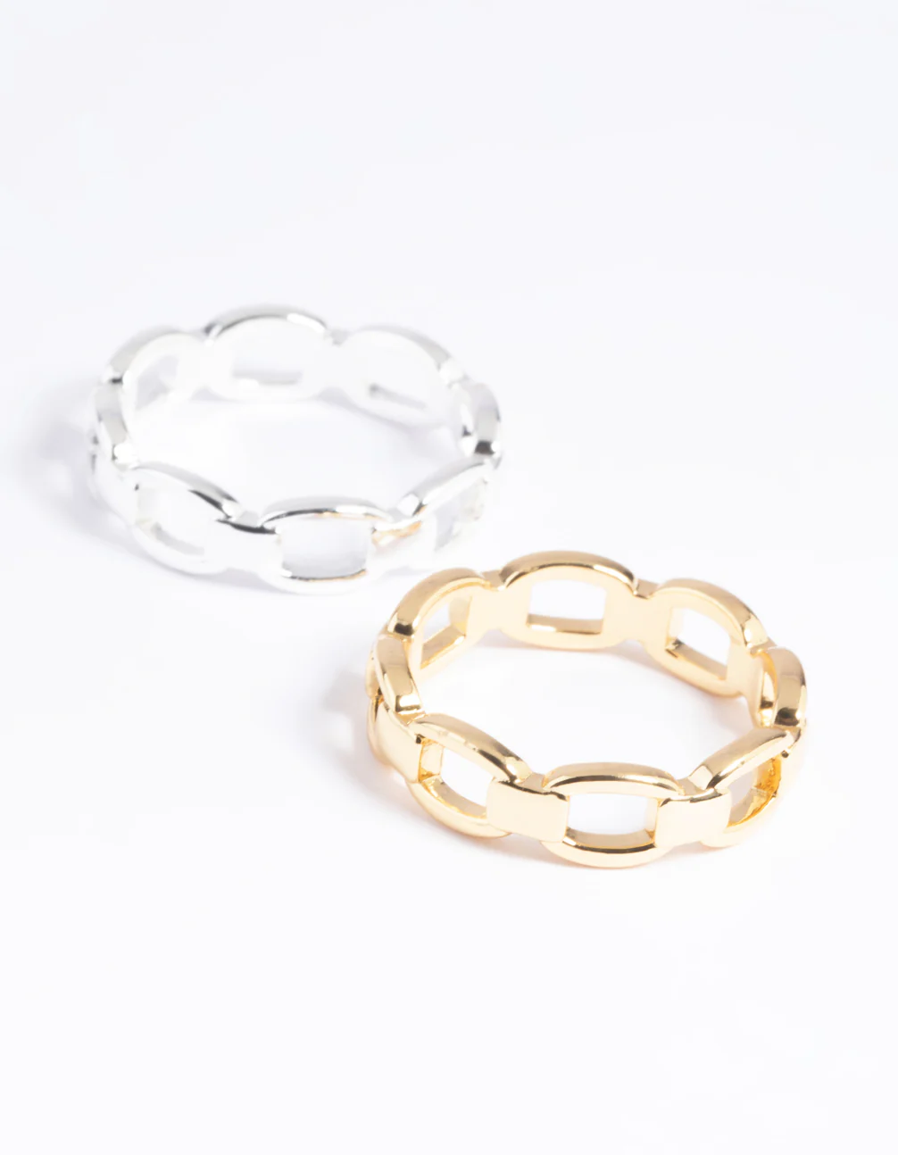 Gold Plated Double Chain Ring - Image 4