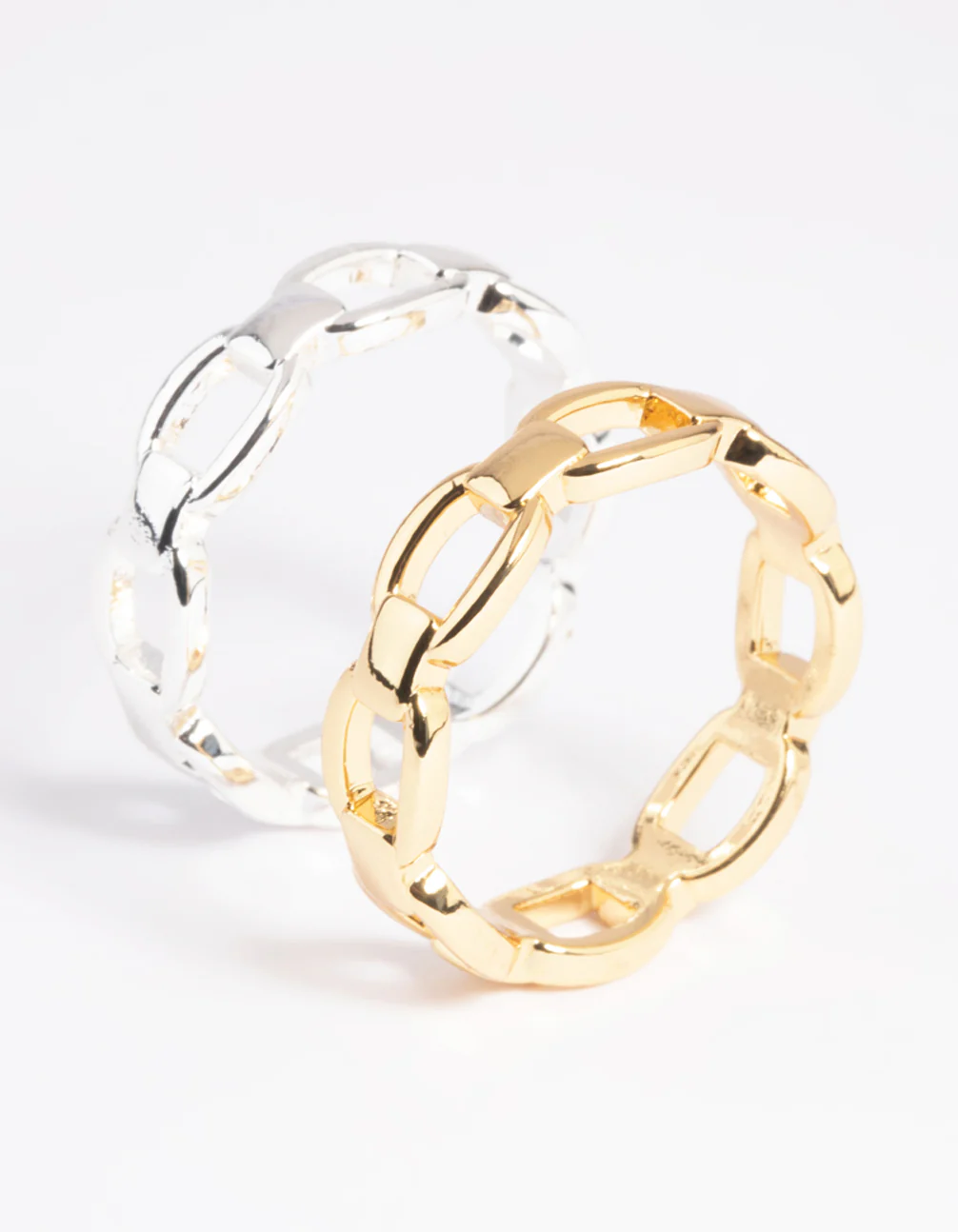 Gold Plated Double Chain Ring - Image 5