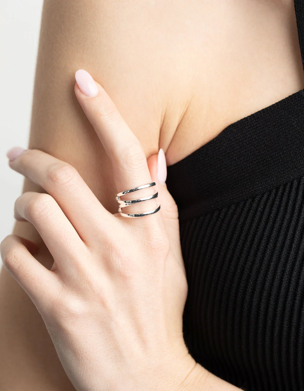 Silver Plated Three in One Ring - Image 3