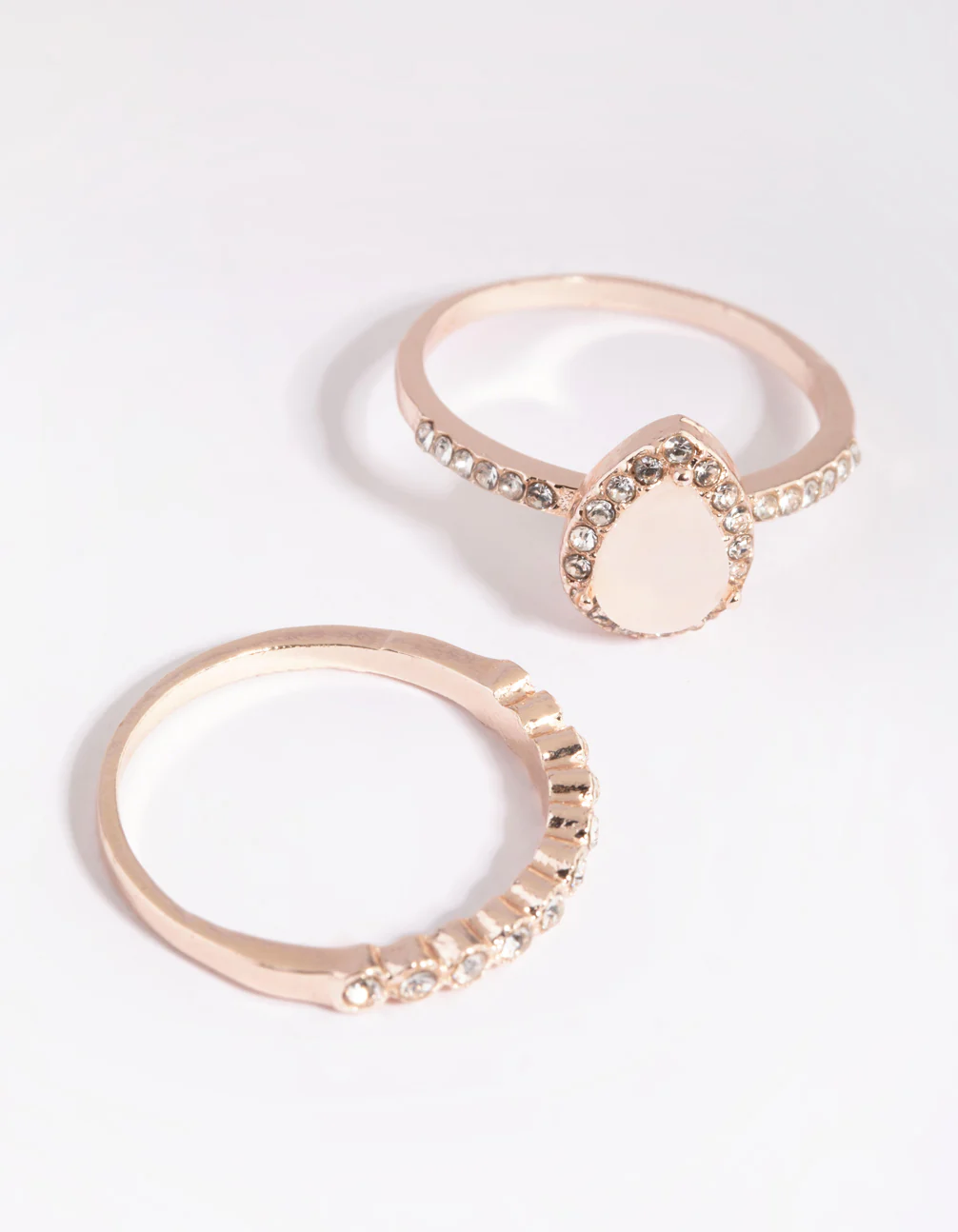 Rose Gold Cat Eye Ring Stack Pack - Image 3