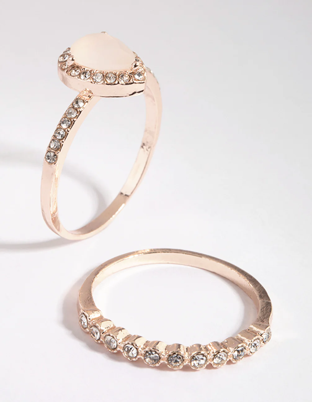 Rose Gold Cat Eye Ring Stack Pack - Image 4