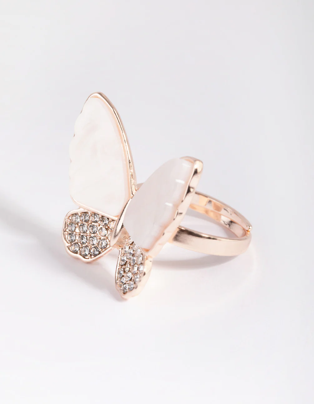 Rose Gold Butterfly Ring - Image 3