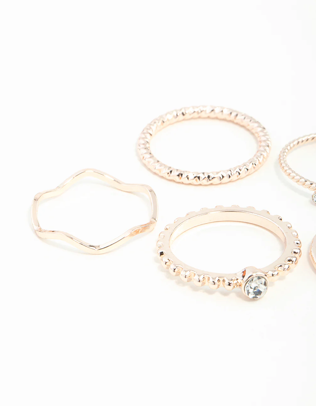 Rose Gold Diamante Band 6-Pack - Image 2
