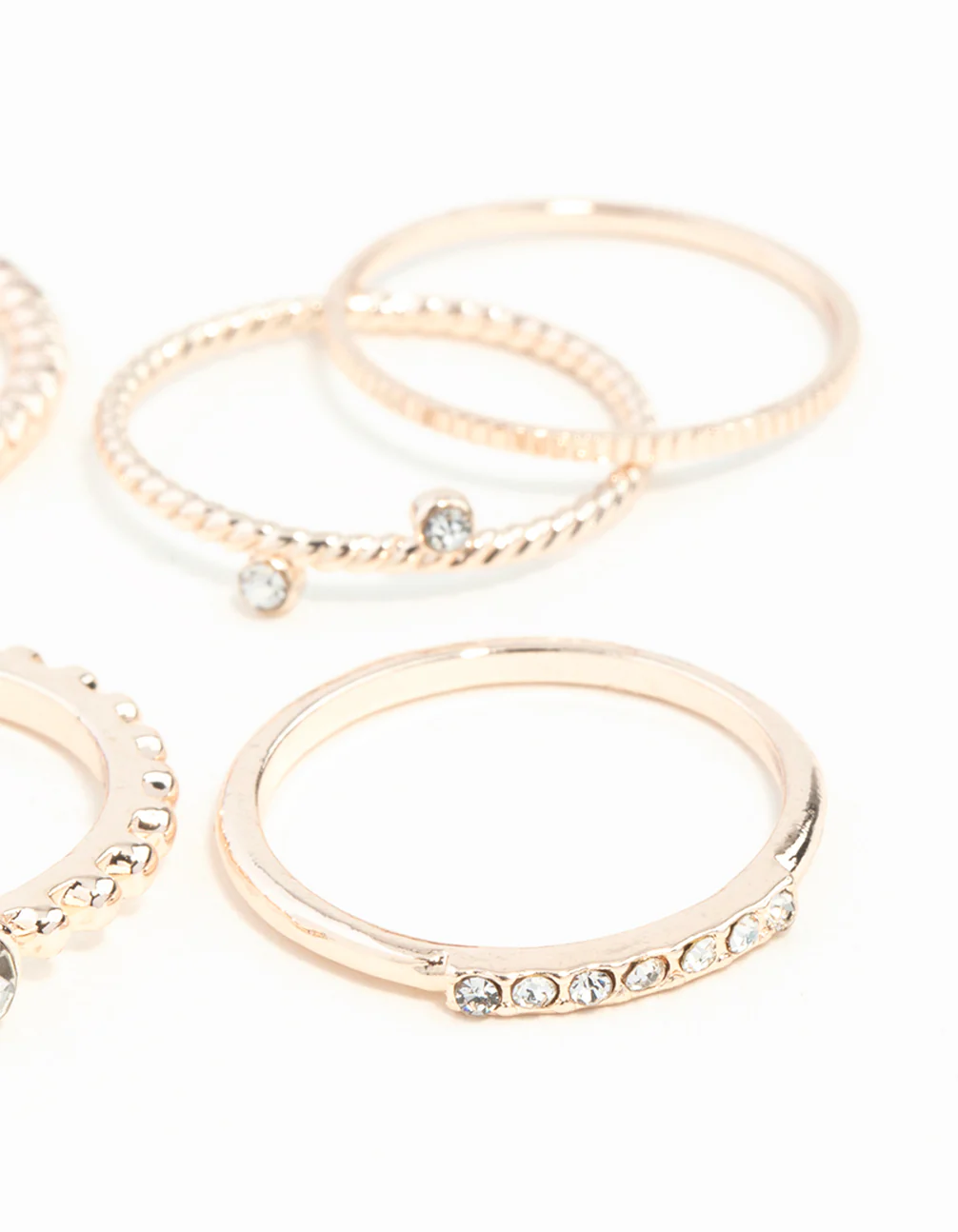 Rose Gold Diamante Band 6-Pack - Image 3