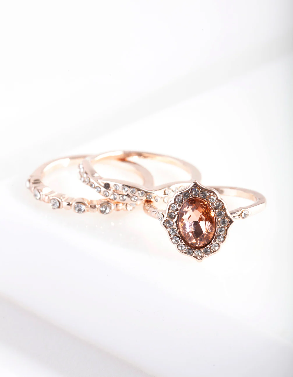 Rose Gold Engagement Ring Stack - Image 2