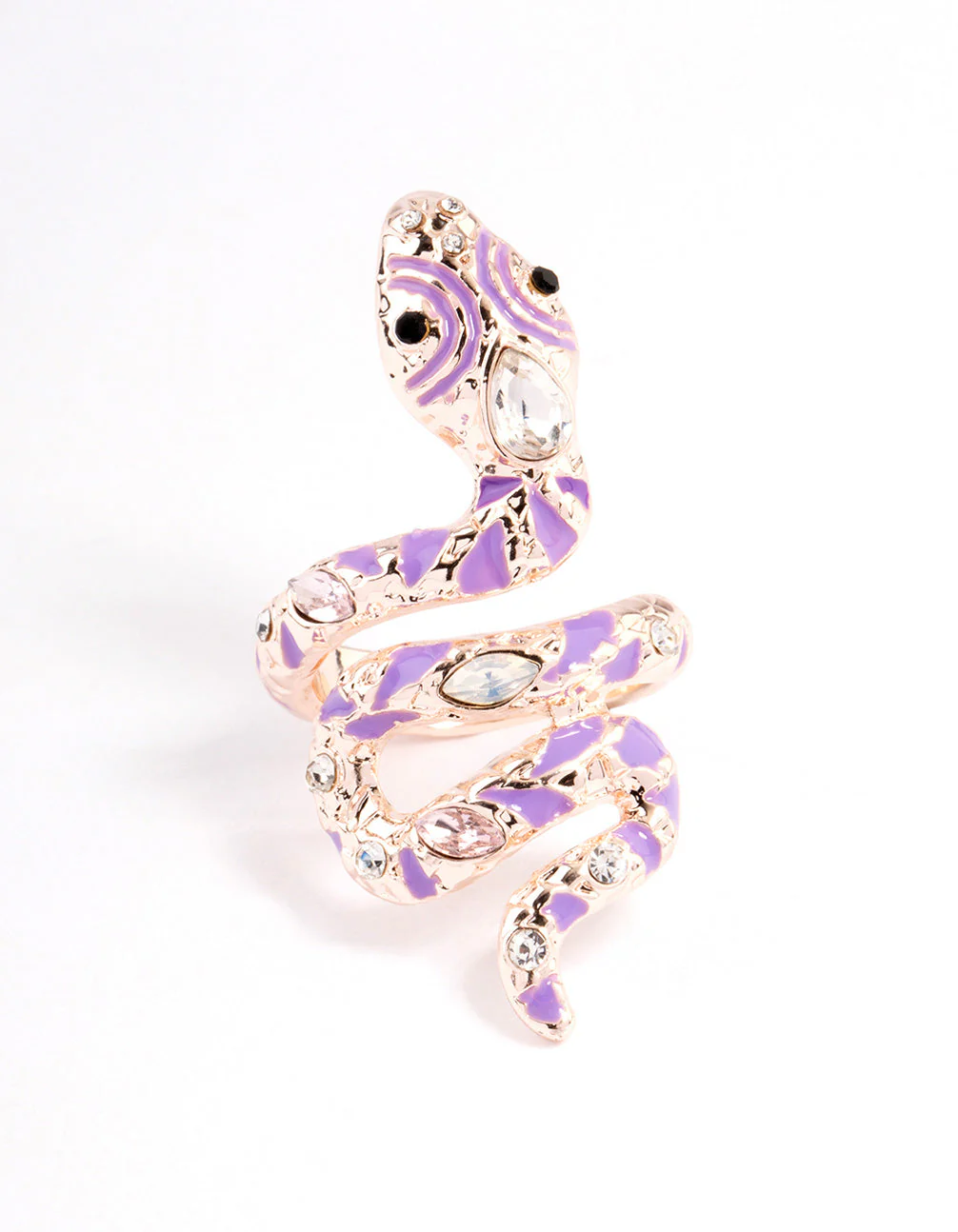 Rose Gold Flashy Snake Ring - Image 3