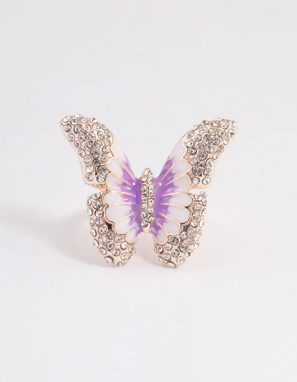 Rose Gold Grand Butterfly Ring - Image 3