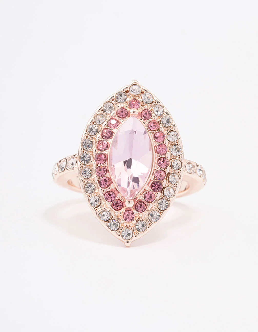 Rose Gold Opulent Marquise Ring - Image 3