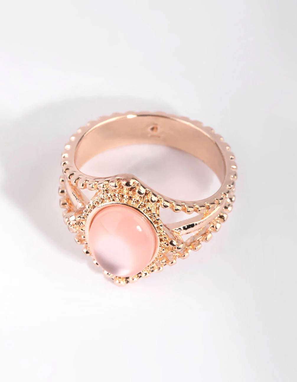Rose Gold Cats Eye Ring - Image 2