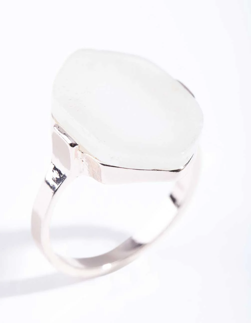 Rose Gold Natural Stone Ring - Image 2