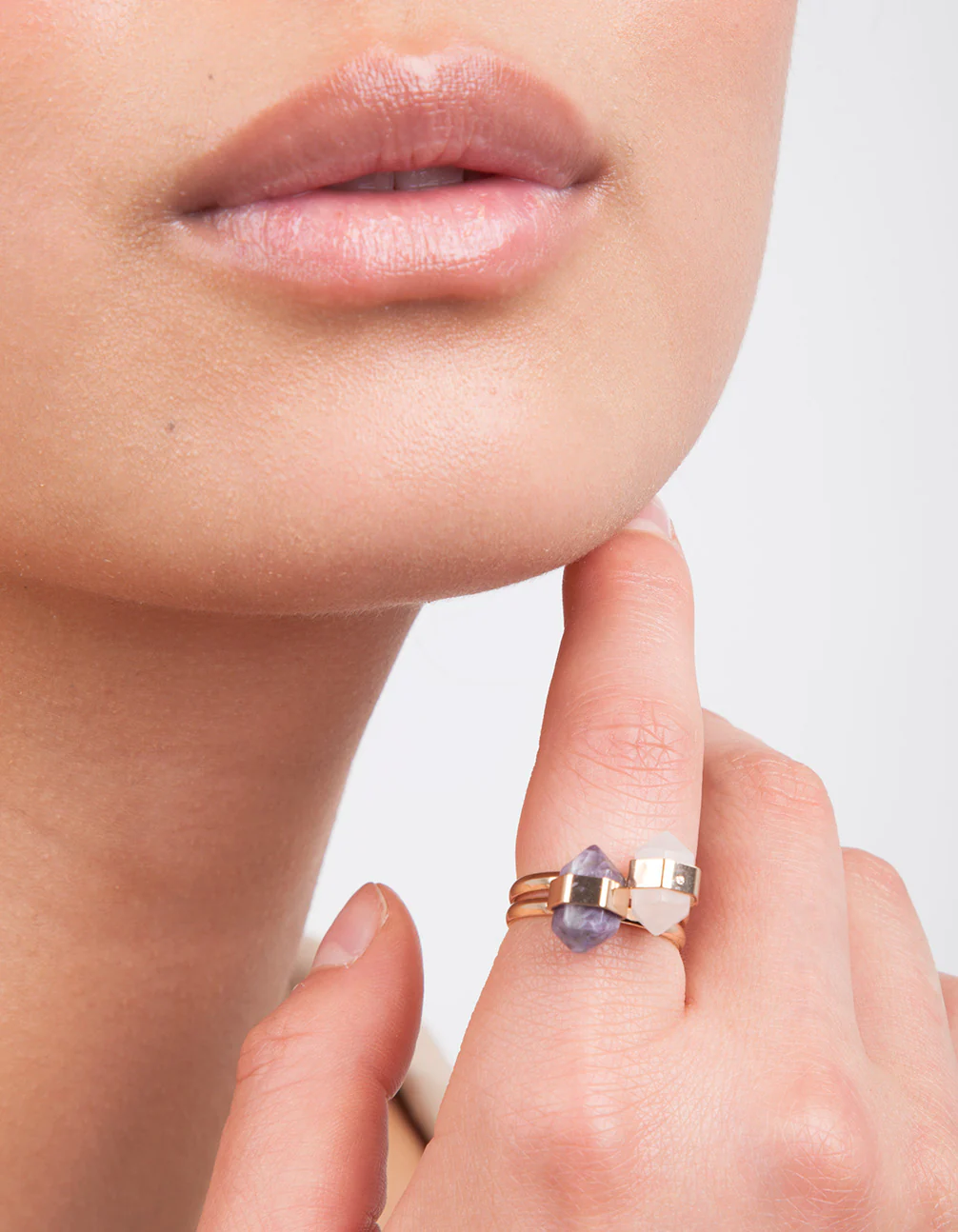 Semi-Precious Mini Shard Ring Stack - Image 3