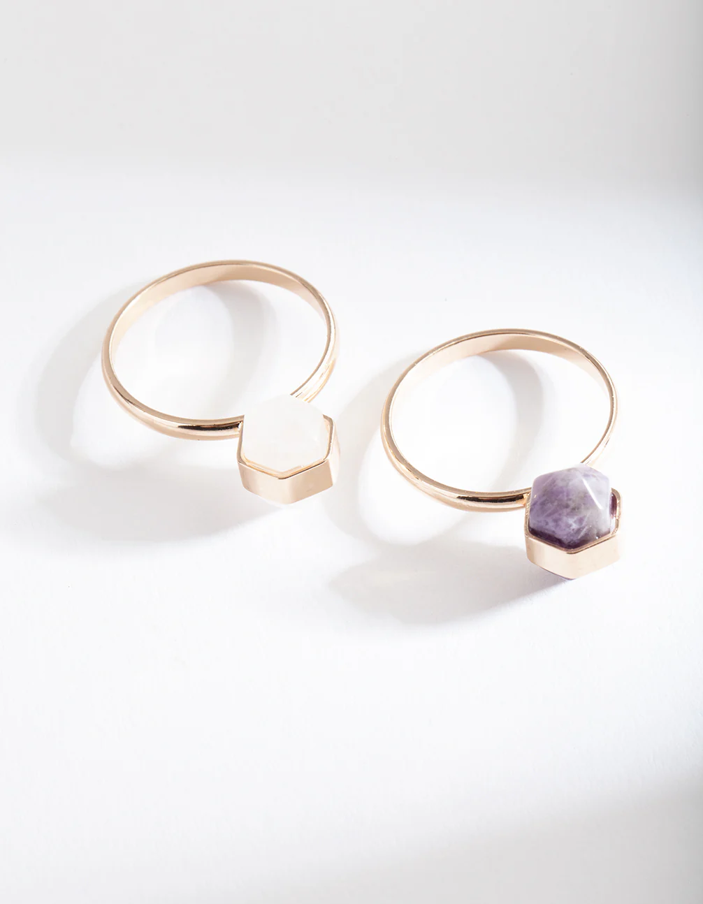 Semi-Precious Mini Shard Ring Stack - Image 4