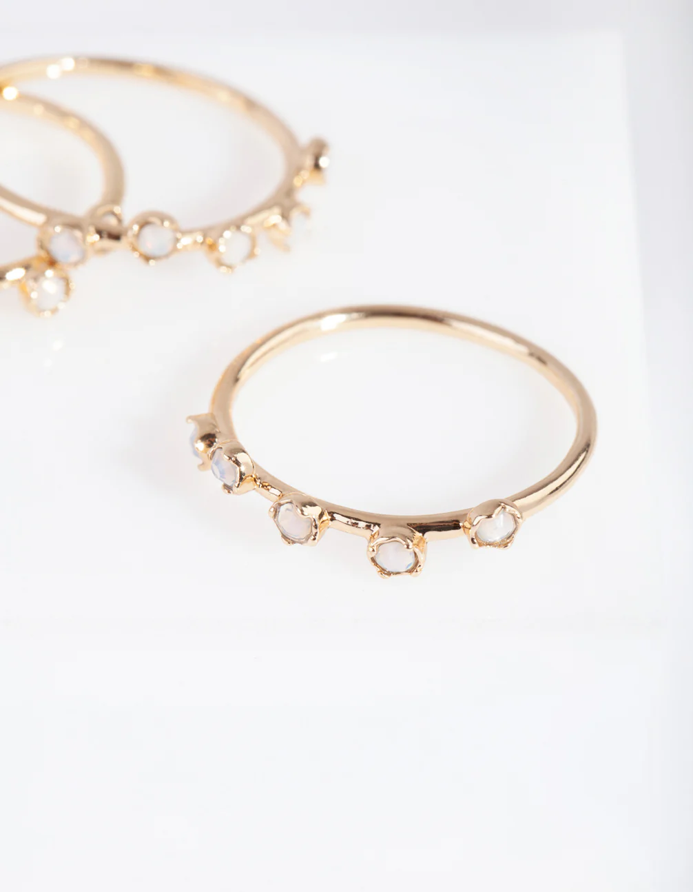 Gold Synthetic Opal Ring Pack - Image 2