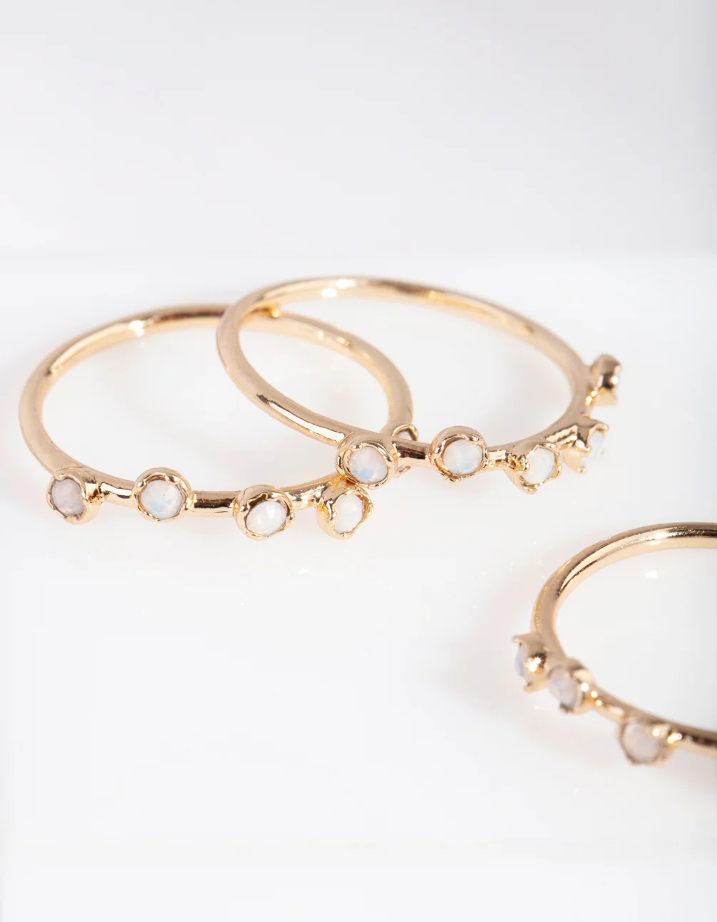 Gold Synthetic Opal Ring Pack - Image 3