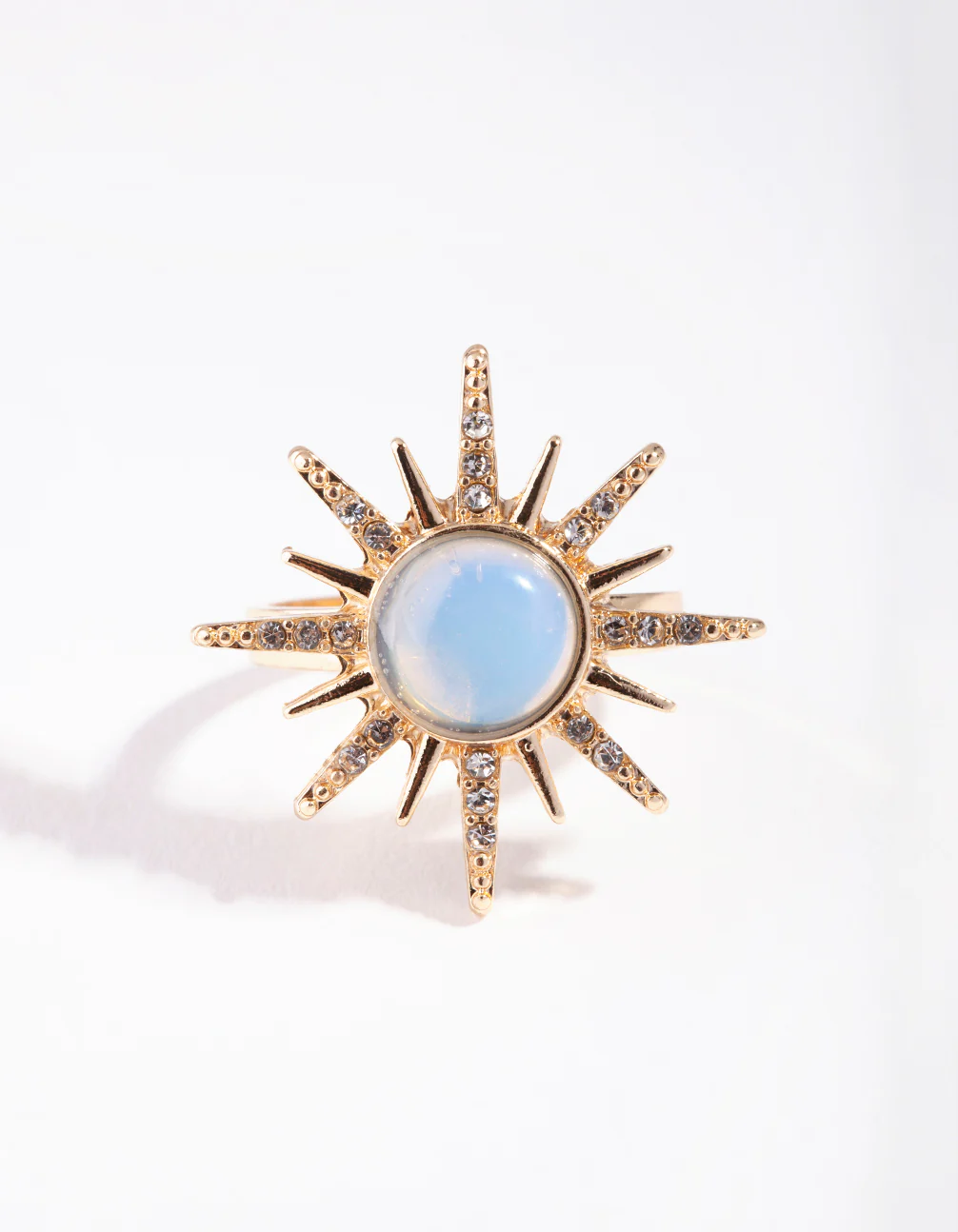 Gold Sun Beam Ring - Image 2