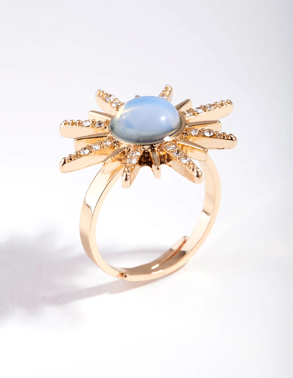 Gold Sun Beam Ring - Image 3
